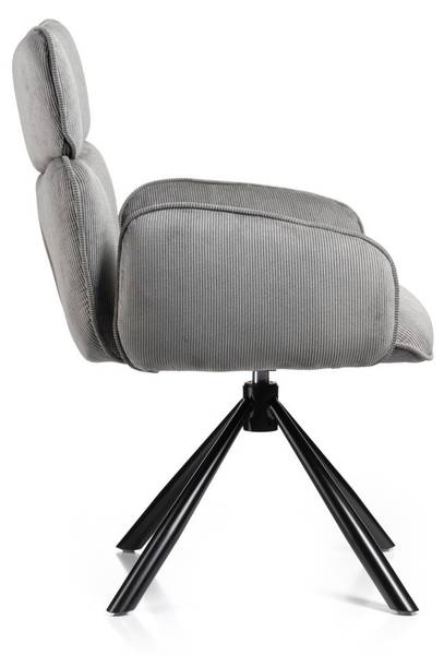 Stuhl Tudor Schwarz - Grau