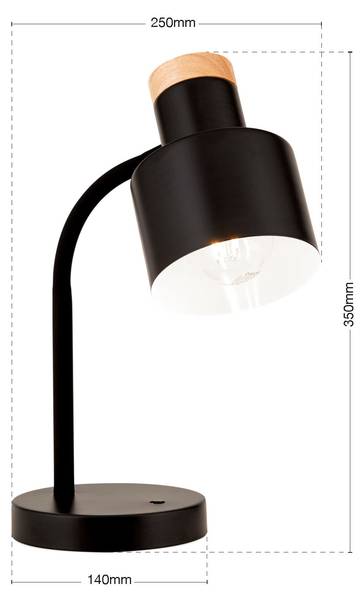 Lampe de table Gili Noir