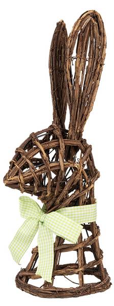 Dekorationsfigur Kaninchen Easter&Amir Braun - Rattan - 17 x 40 x 17 cm