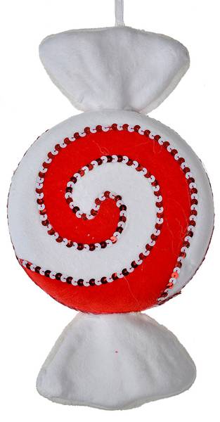 Kersthanger MC66110 rood - kunststof - 18 x 4 x 33 cm