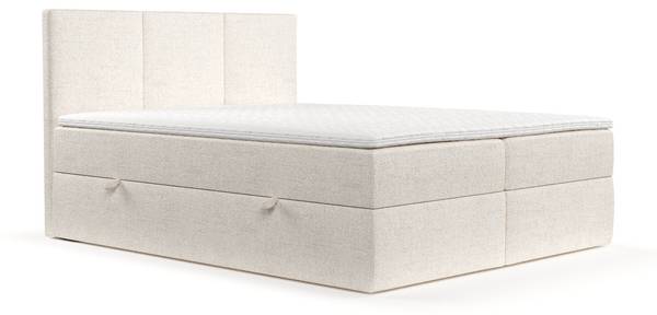 Boxspringbett Jonah Creme - Liegefläche Breite: 140 cm