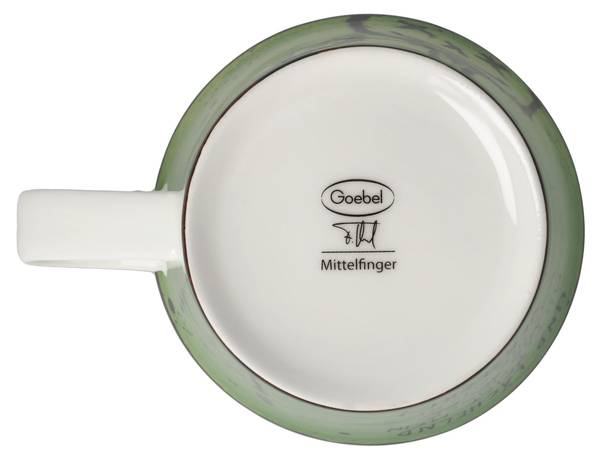 Tasse Frank Hummel Mittelfinger Porzellan - 11 x 10 x 13 cm