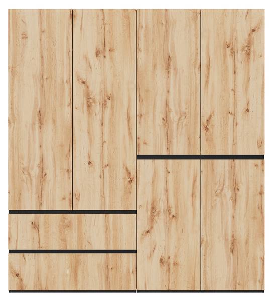 Kleiderschrank NATSHUAN148 Ⅴ Braun - Holzwerkstoff - 180 x 200 x 50 cm