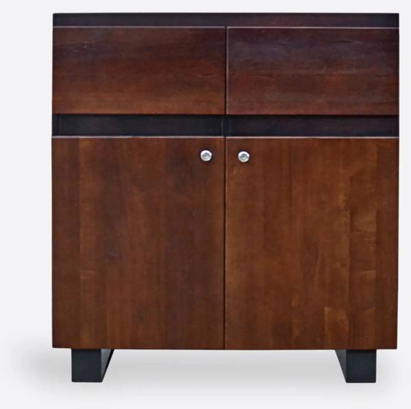 Eichenkommode Rustikal DELIO I Braun - Eiche - Wildeiche - 100 x 100 x 45 cm