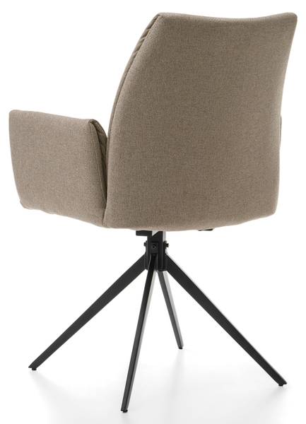 Esszimmerstuhl PRATO BARREL Beige - Hellbraun