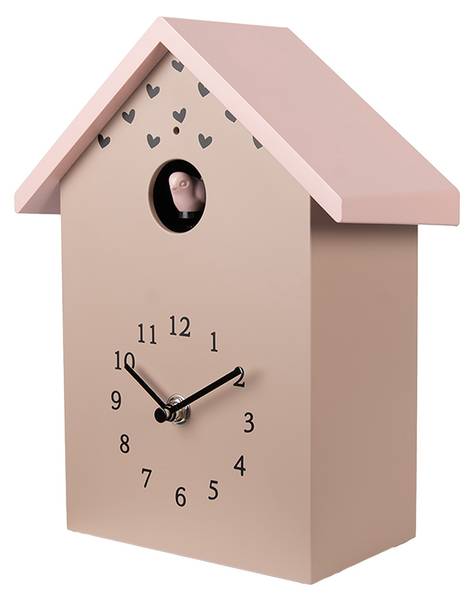Kuckucksuhr Cosy-Edison Pink - Kunststoff - 10 x 26 x 20 cm