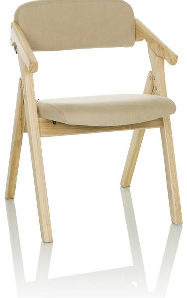 Klappstuhl SCANDIO Beige - Strukturstoff - Polyester - Webstoff - 53 x 79 x 55 cm