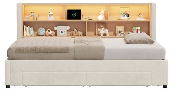 Kinderbett VELHUIMI Ⅰ Beige
