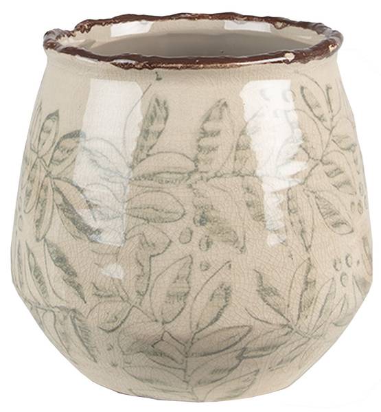 Blumentopf Gretassi Grün - Keramik - 14 x 13 x 14 cm