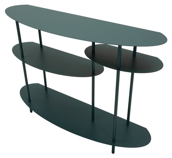 Console en métal octane cm 118X34X82 Vert - Métal - 34 x 82 x 118 cm