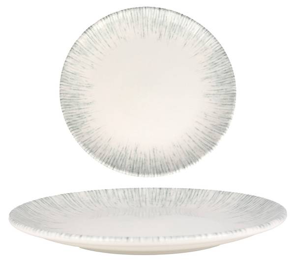 Geschirrset Iris 24-tlg Weiß - Porzellan - Höhe: 2 cm