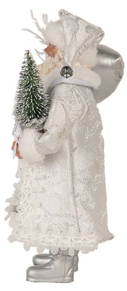 Weihnachtsmann Xmas&Grayson Weiß - Kunststoff - 10 x 27 x 16 cm
