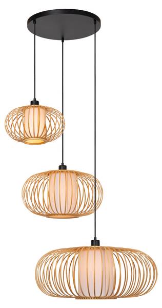 Pendelleuchten THULINE Braun - Bambus - Metall - 85 x 60 x 73 cm