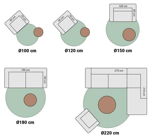 Teppich  Vivid Pink - 80 x 80 cm