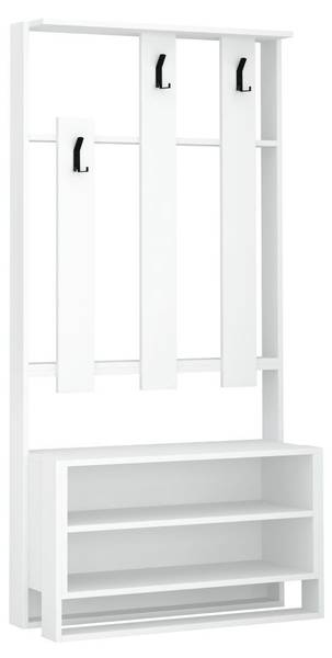 Meubel CHESTER wit - plaatmateriaal op houtbasis - 36 x 180 x 90 cm