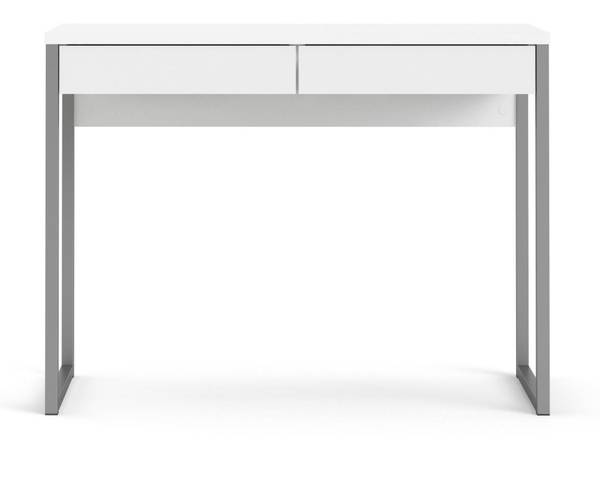 Schreibtisch Pierrette Weiß - Holzwerkstoff - 40 x 77 x 101 cm