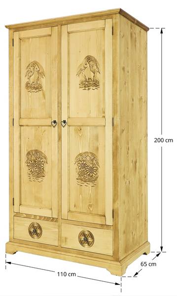 Kleiderschrank Jagna 1 2 Türen