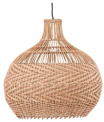 Lampe Bastia Braun - Holz teilmassiv - 50 x 50 x 50 cm