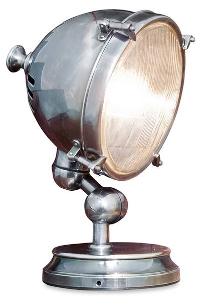 Tischlampe Phare Silber - Messing - 22 x 29 x 17 cm