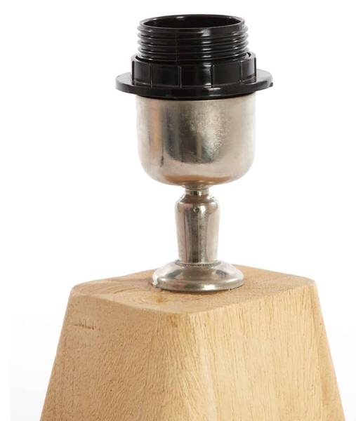 Pied de Lampe Kardan Marron - Bois manufacturé - Bois massif - 9 x 19 x 11 cm