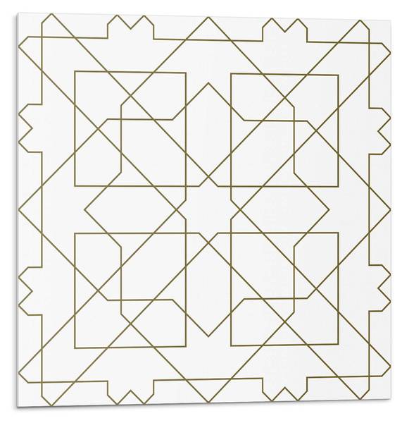 Fliesen Linien Geo 4er Set 50 x 50 cm