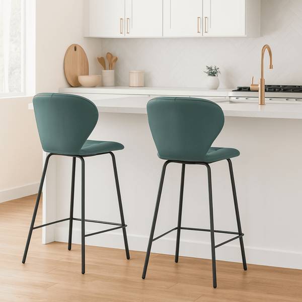 Barhocker MAURA 2er-Set Grün