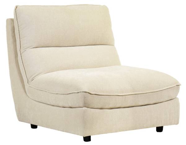 Chauffeuse modulable CHARLES Blanc - Textile - 92 x 95 x 105 cm