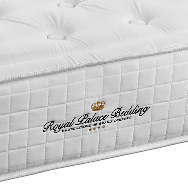 Bettgestell und Matratze Buckingham - Schwarz - Massivholz - 135 x 59 x 190 cm