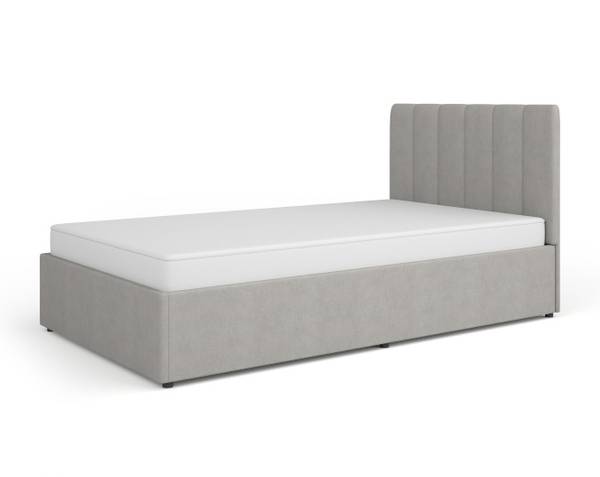 Polsterbett MOSSA Grau - Breite: 126 cm