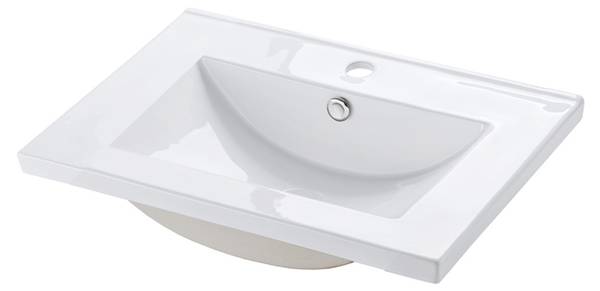 Waschtisch LUTON-56-518 Weiß - Holzwerkstoff - 61 x 63 x 46 cm