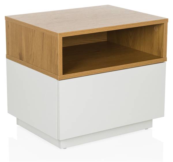 Beistelltisch MELMO Weiß - Holzwerkstoff - 50 x 45 x 40 cm