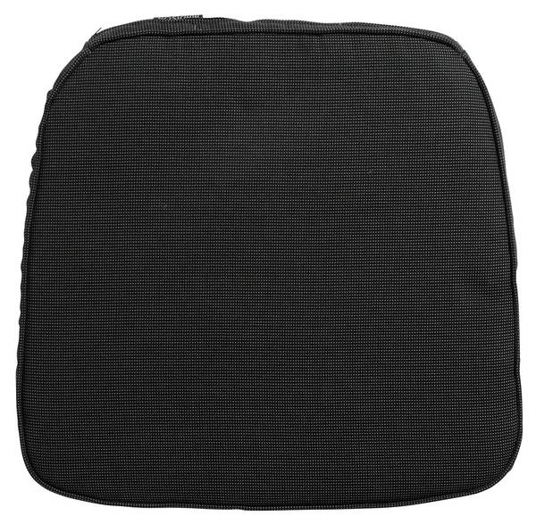 Sitzpolster Rippe 4er-Set Schwarz