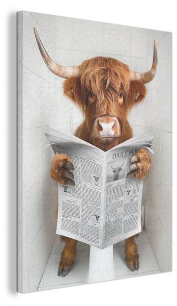 AKUSTIKBILD Hochlandrind 60 x 80 cm