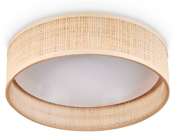 Deckenleuchte Stazzona Beige - Weiß - Metall - 9 x 29 x 29 cm