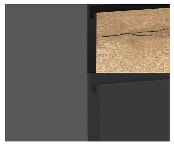 Küchenzeile TREVISO M2 Braun - Grau - Holzwerkstoff - 310 x 243 x 180 cm