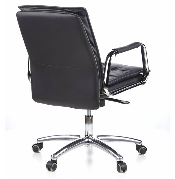 Chefsessel VILLA 10 Schwarz - Flachgewebe - 48 x 109 x 60 cm