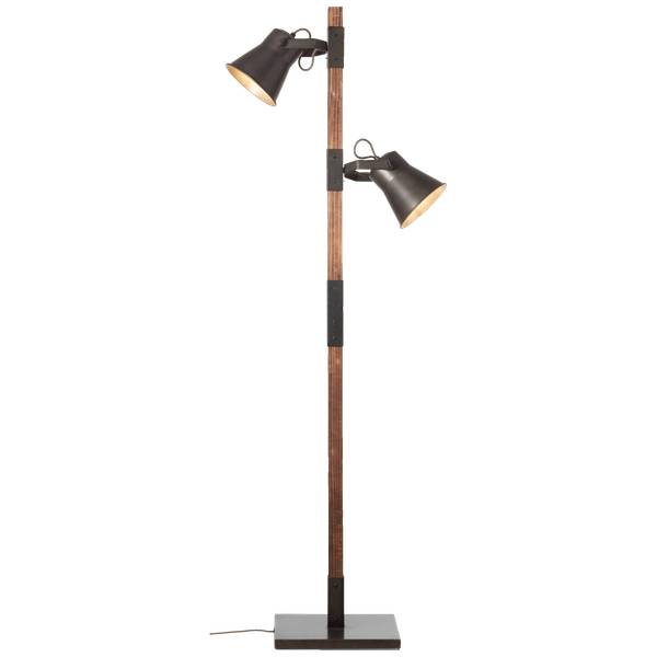 Stehlampen 16121523 1 Schwarz - Holz teilmassiv - 51 x 154 x 30 cm