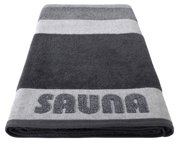 Saunatuch Sauna Stripe Silber