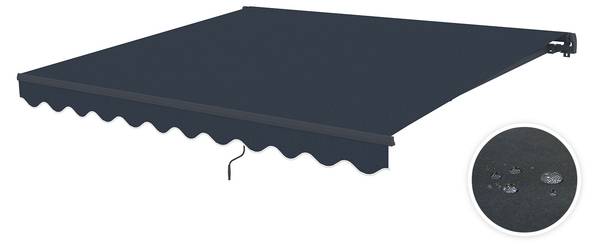 Monoblock Markise VECCHIO Grau - Polyester - 250 x 270 x 295 cm