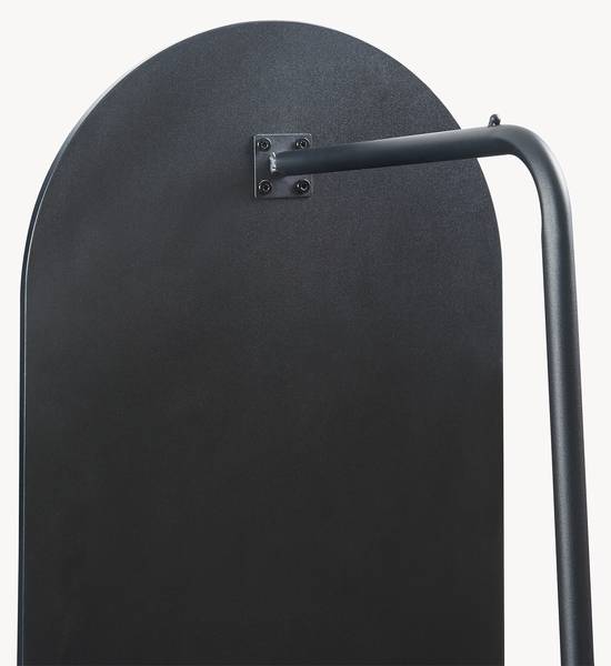 Garderobenspiegel Kuonta Schwarz