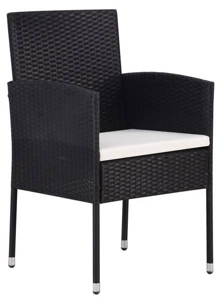 Gartenstuhl 3048864-2 (4er Set) Weiß - Stahl - 52 x 88 x 56 cm