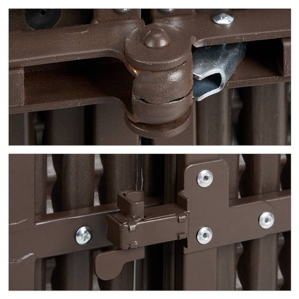 Table de jardin extensible 8 personnes Marron