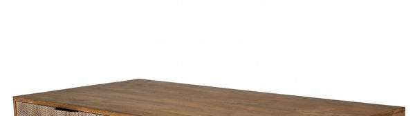 Couchtisch ALIX Braun - Holz teilmassiv - 60 x 42 x 123 cm