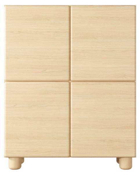 Highboard Lomo Braun - Melamin - 100 x 126 x 38 cm