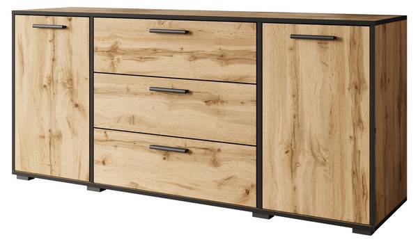 Sideboard Bogota Braun - Grau - Holzwerkstoff - 150 x 68 x 40 cm