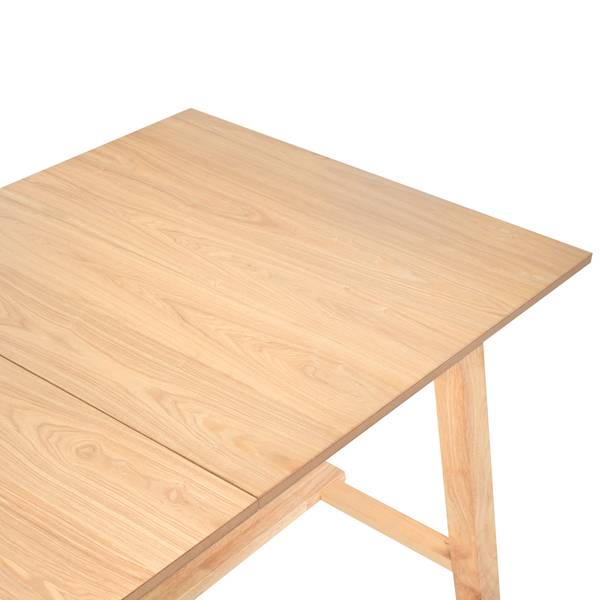 Eettafel BARNES bruin - plaatmateriaal op houtbasis - 90 x 76 x 160 cm