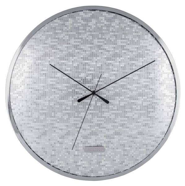 Wanduhr Disco Silber