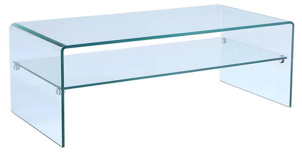 Set Wohnzimmer komplett STILEOS Glas - 60 x 43 x 140 cm