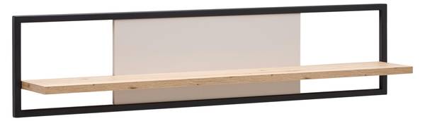 Wandboard CREMONA Beige - Holzwerkstoff - Metall - 120 x 28 x 20 cm