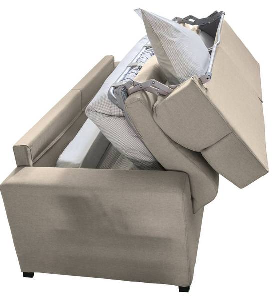 3-Sitzer Schlafsofa Quindici Graubraun